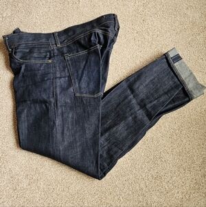 Levi's Made & Crafted Size 34 Men's Dark Indigo Raw Denim Jeans